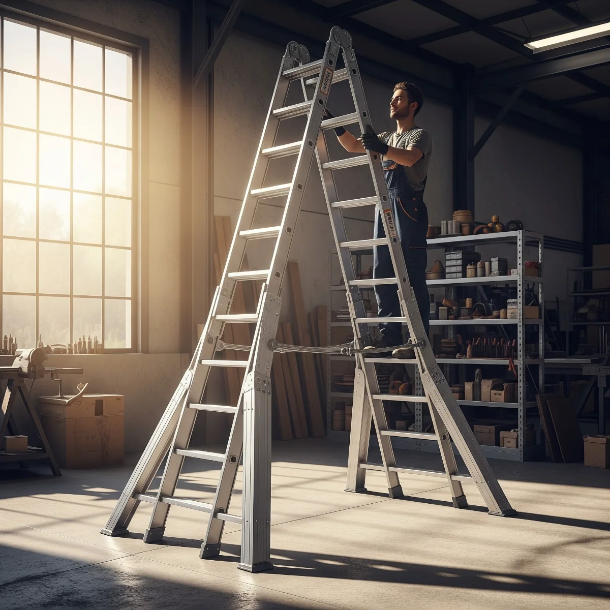 Echelle évasée transformable, (3,5 m × 3,5 m) - thumbnail 2