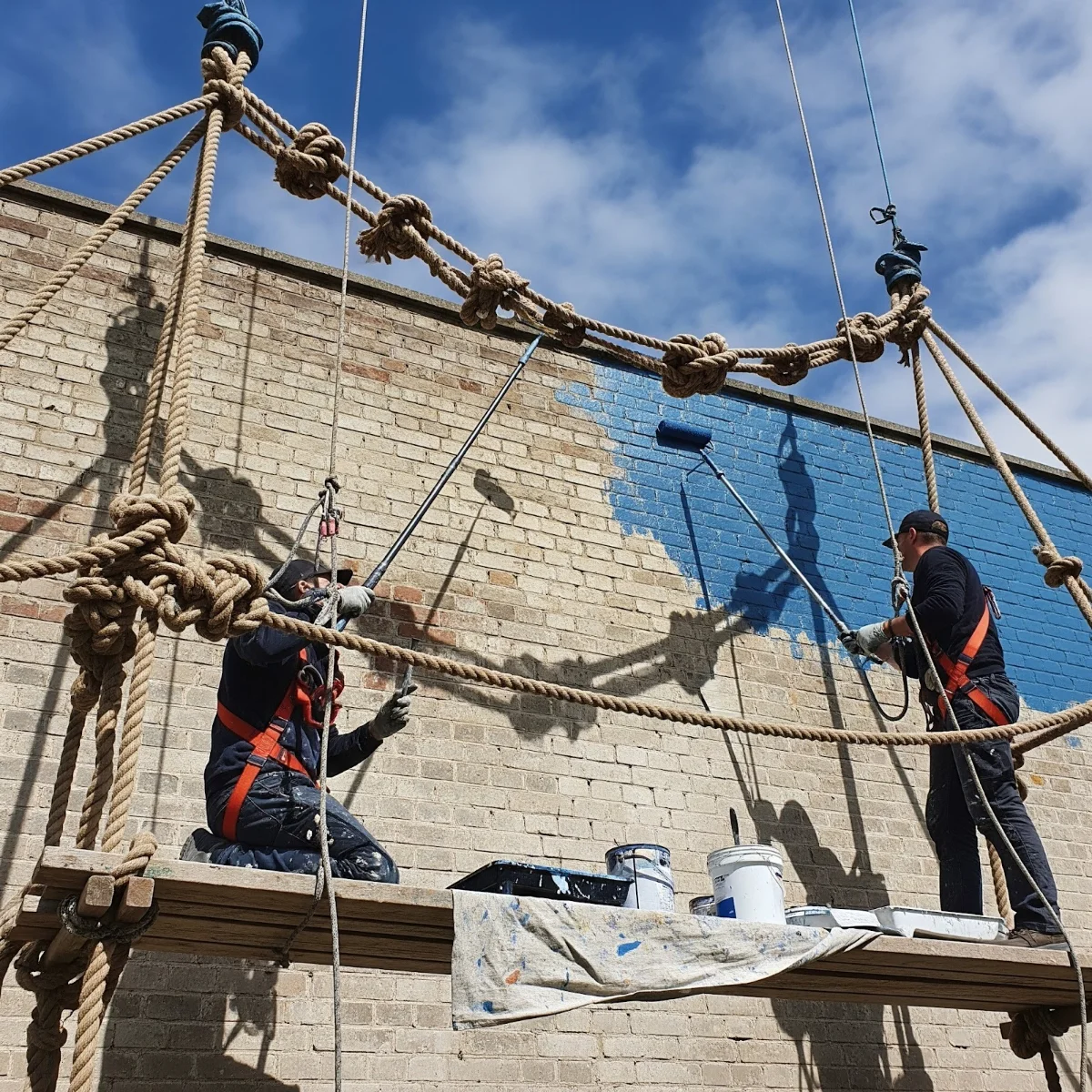 Echafaudage à corde pour peinture - thumbnail 3